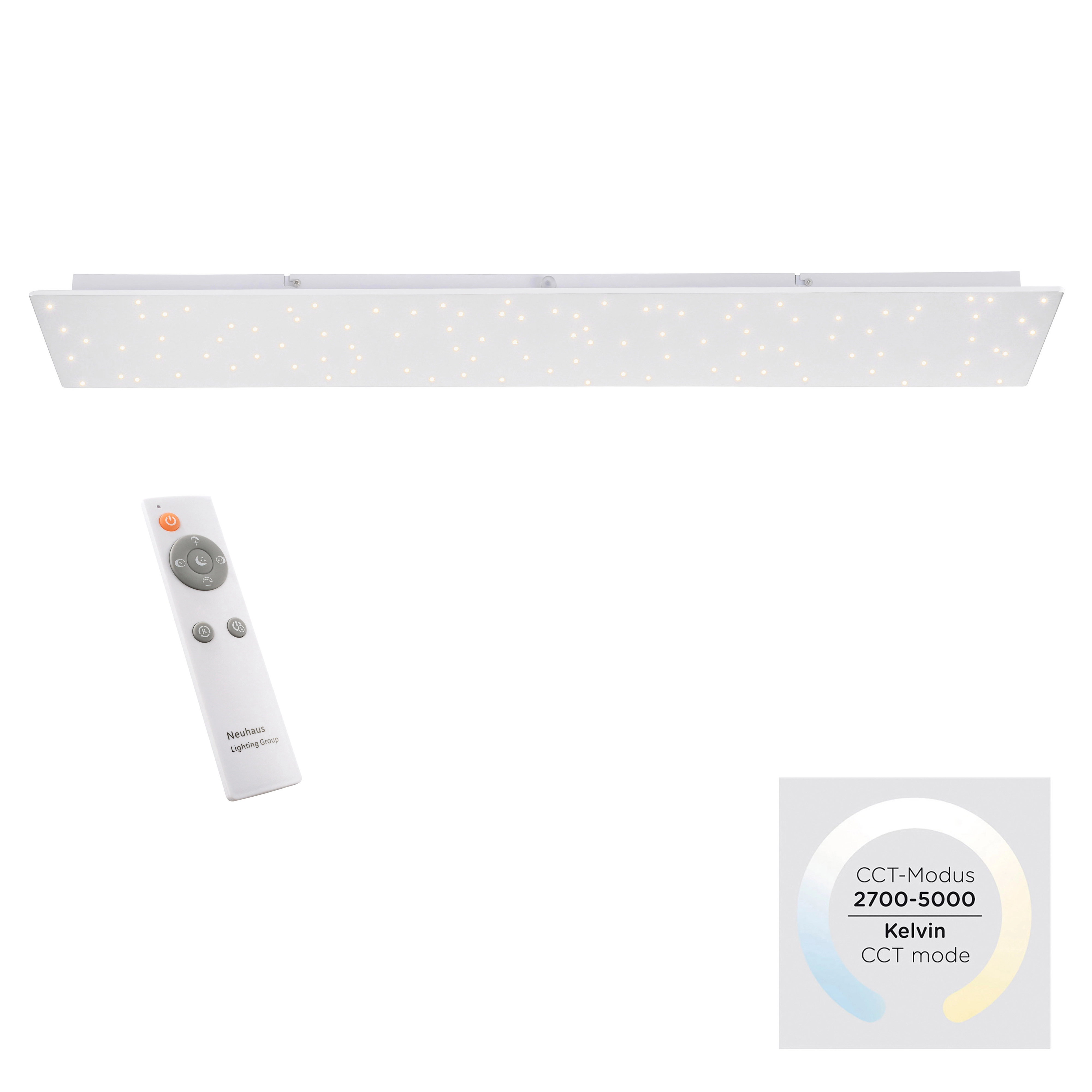 Just Light. LED-Panel ultraflach Ø 40 cm Weiß kaufen bei OBI